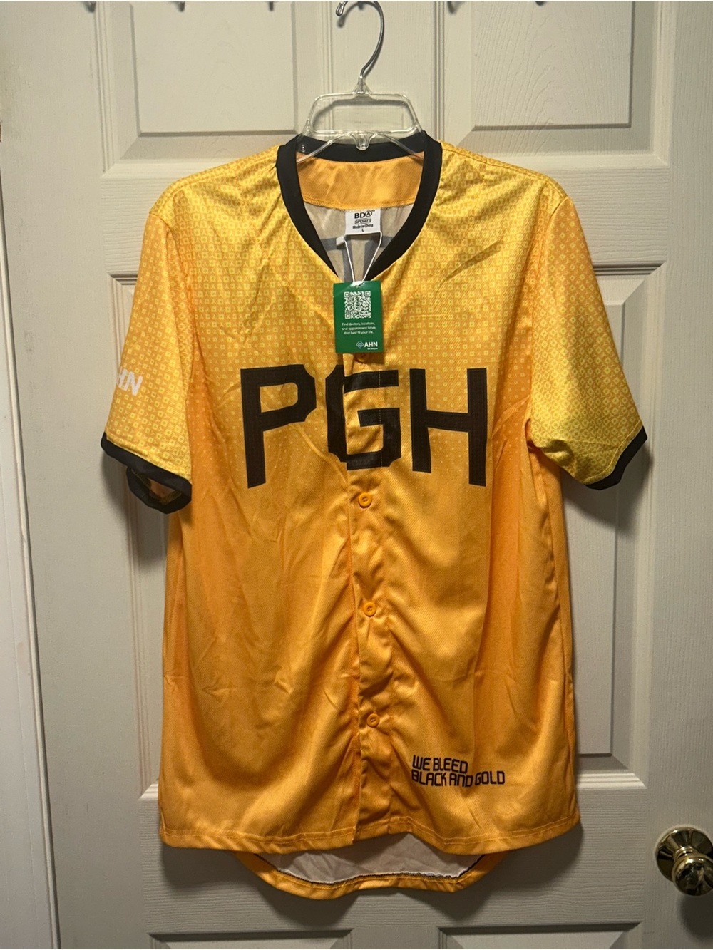 Pittsburgh Pirates David Bednar Stadium Giveaway SGA Mens L Baseball Jersey NWT